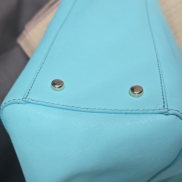 Kate Spade Light Blue Scalloped Tote - Picture 13 of 14